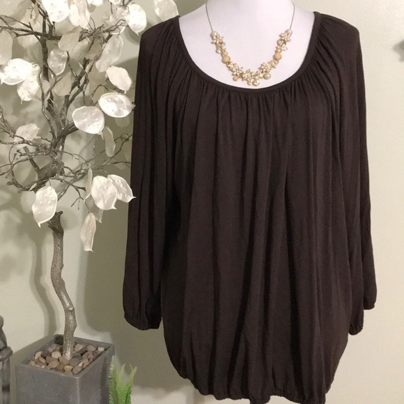 Michael Kors Tops - MICHAEL KORS BROWN TOP